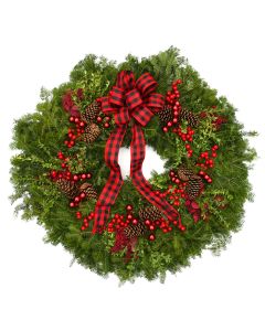 'Buffalo Plaid' Deluxe Wreath