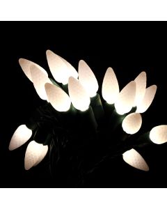 Gabriel Lights® LED C6 Facet Frost Warm White String Lights