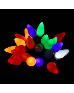 Gabriel Lights® LED C7 Opaque Rockefeller String Lights