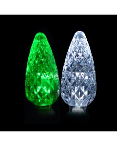 Gabriel Lights® LED C6 Facet Green & Cool White String Lights