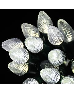 Gabriel Lights® LED C7 Facet Cool White Twinkle String Lights
