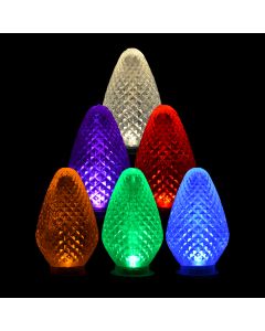 Gabriel Lights® LED C7 Facet Multi-Colored String Lights