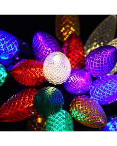 Gabriel Lights® LED C9 Facet Multi-Colored Twinkle String Lights