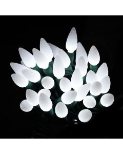 Gabriel Lights® LED C6 Facet Frost Cool White String Lights