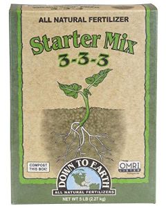 Down to Earth Starter Mix 3-3-3 Fertilizer, 5 lbs.