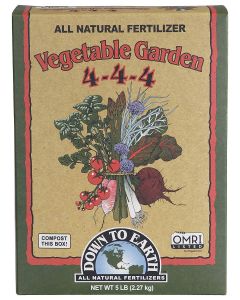 Down to Earth Vegetable Garden 4-4-4 Fertilizer