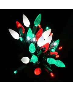 Gabriel Lights® LED Duet Green, Red & Frost Warm White Sparkle String Lights