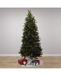Minnesota Natural Fraser Fir Slim with Dual LEDs, Gabriel Tree® Artificial Christmas Tree