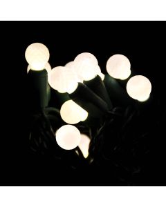 Gabriel Lights® LED G12 Facet Frost Warm White String Lights