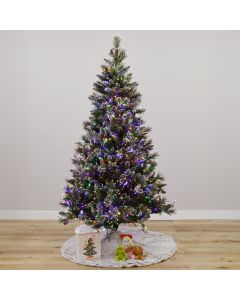 Minnesota Saint Noel Sparkling Pine with Sparkle LEDs, Gabriel Tree® Artificial Christmas Tree