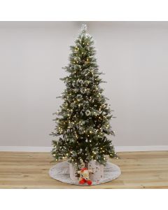Stillwater Snowberry Pine with Warm White LEDs & Gumball Lights, Gabriel Tree® Artificial Christmas Tree