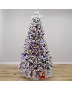 Minnesota Snowy Ely Pine with Dual LEDs, Gabriel Tree® Artificial Christmas Tree