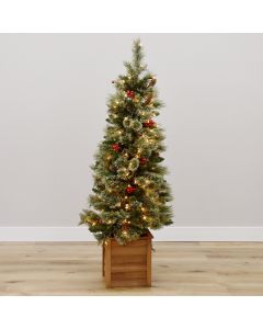 Minnesota Waukenabo Willow Entry Tree with Clear Incandescent T5s, Gabriel Tree® Artificial Christmas Tree