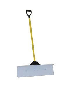 THE SNOWPLOW "The Original Snow Pusher" with D-Grip 30IN Poly-Blade 56IN Metal Handle