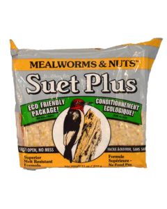 Suet Plus Mealworms & Nuts