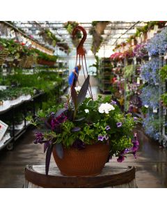 'Blue Bliss' Mini Hanging Basket