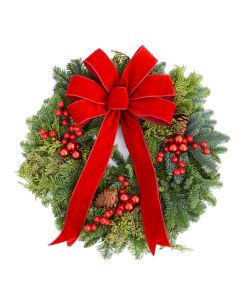 'Mixed Noble' Traditional Wreath