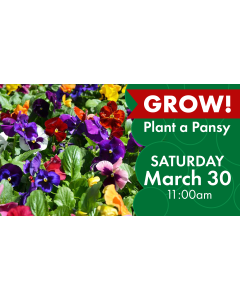 Plant a Pansy | Saturday, March 30 | 11am - 2pm