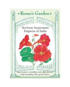 Tropaeolum, Mounding Nasturtium, Empress of India ~ 30 seeds