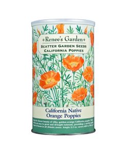 Eschscholzia, Poppy, California Native Orange Poppies, Scatter Can ~ 500 sqft