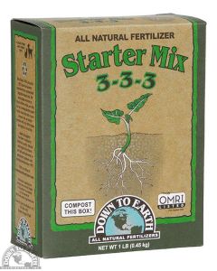 Down To Earth Starter Mix 3-3-3 Fertilizer, 1 lbs.