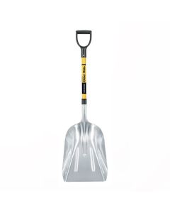 Truper Tru Pro Aluminum Scoop with D-Grip 12IN Blade 27IN Fiberglass Handle