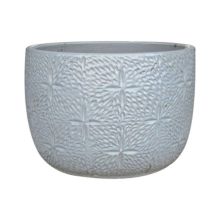 LOTUS Constellation Glazed Planter White