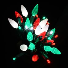 Gabriel Lights® LED Duet Green, Red & Frost Warm White Sparkle String Lights