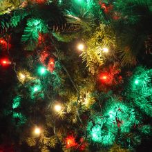 Gabriel Lights® LED 5mm Wide Angle Green Red & Warm White String Lights