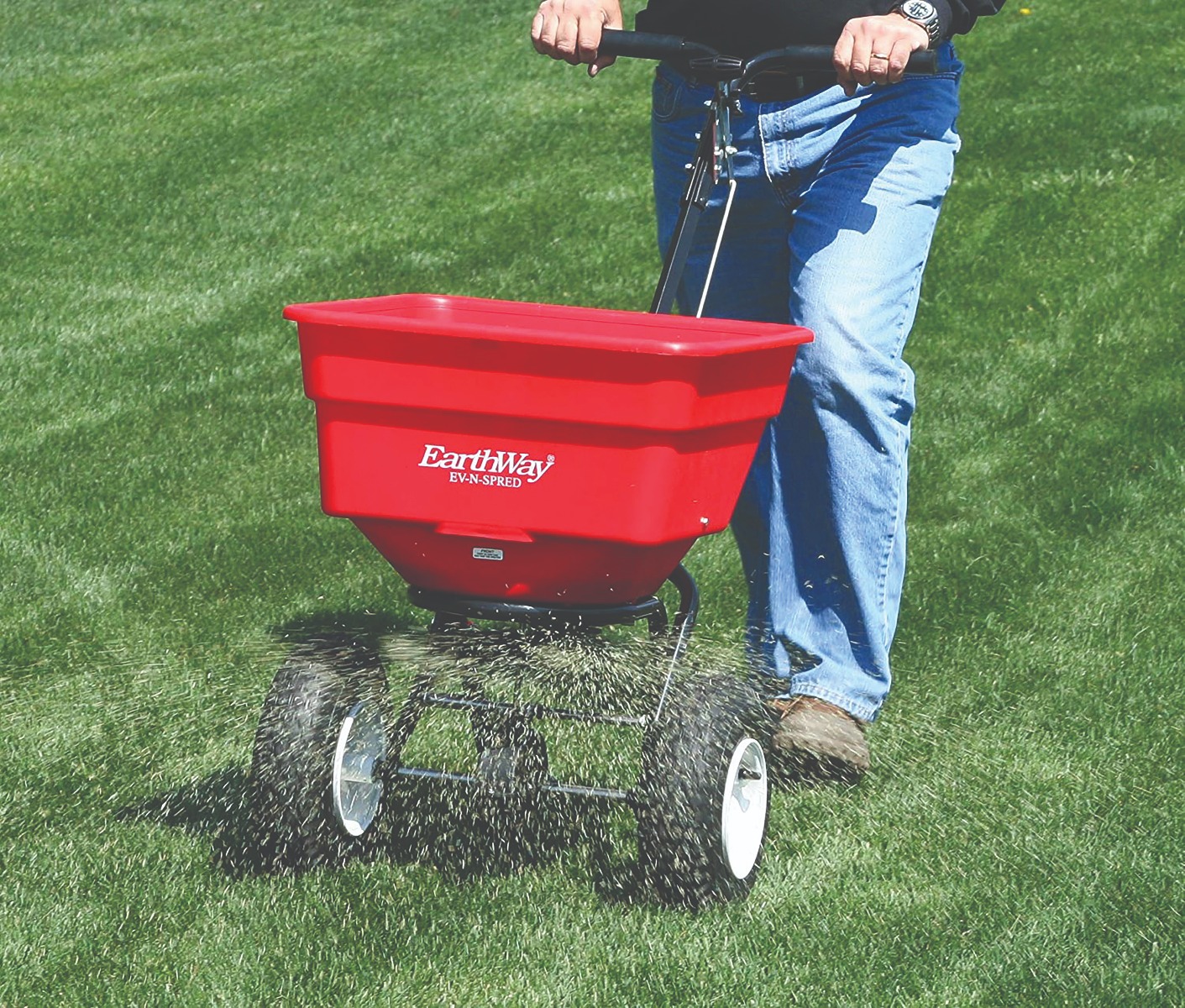 Grass seed spreader and aerator store